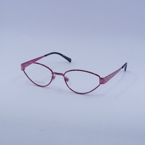 Gucci GG1853O 003 Eyeglasses Fuchsia with GG Pattern 54mm Cat Eye Frame - Picture 1 of 9